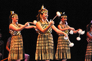 Maori Tänzerinnen in Neuseeland
